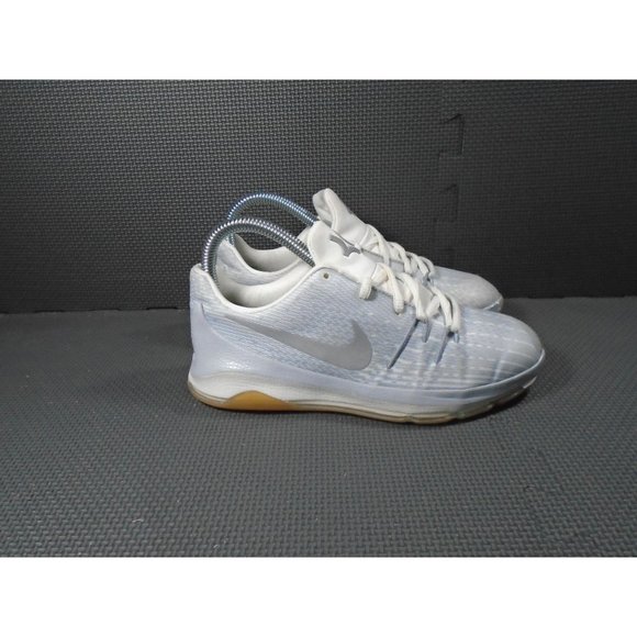 Youth Sz 3 Nike KD 8 Wolf Grey Sneakers